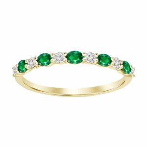 Emerald Diamond Half Band