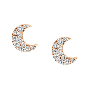 Moon Diamond Studs