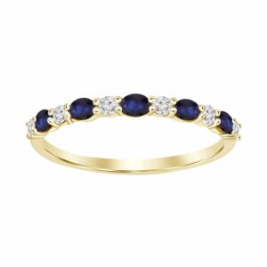 Sapphire Diamond Half Band