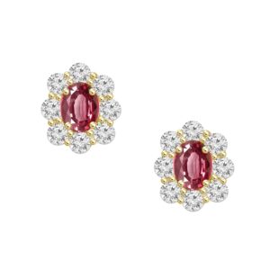 Ruby Diamond studs pre order