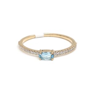 Aguamarina and diamond