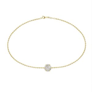 Cluster diamond bracelet