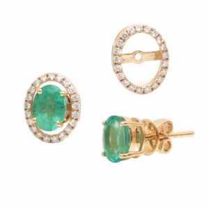 Diamond Emerald Earring